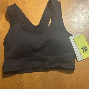 Black All in Motion Black Sports Bra